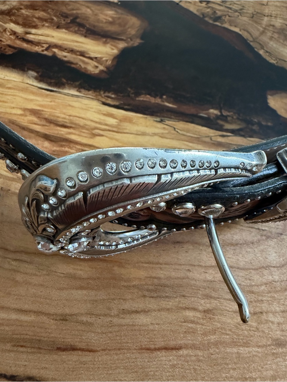 Tony Lama Western Leather Belt - Picture 5 of 8